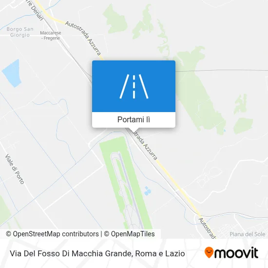 Mappa Via Del Fosso Di Macchia Grande
