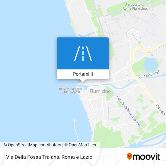 Mappa Via Della Fossa Traiana