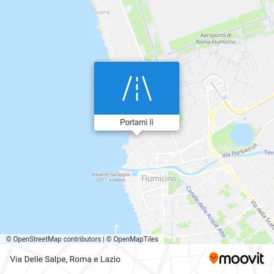 Mappa Via Delle Salpe