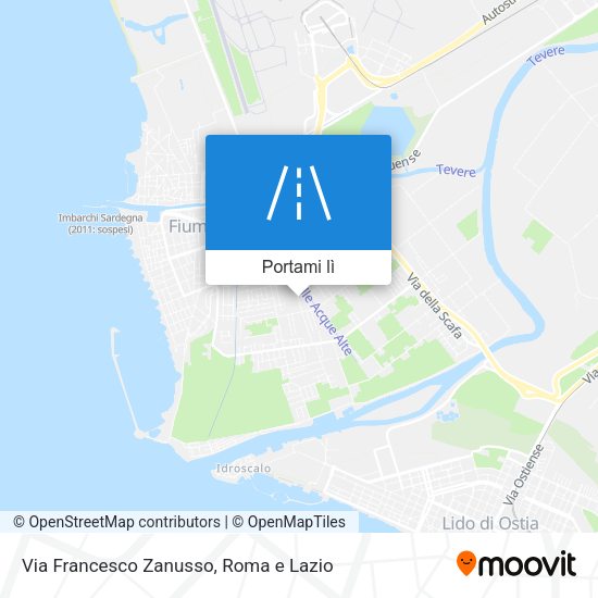 Mappa Via Francesco Zanusso