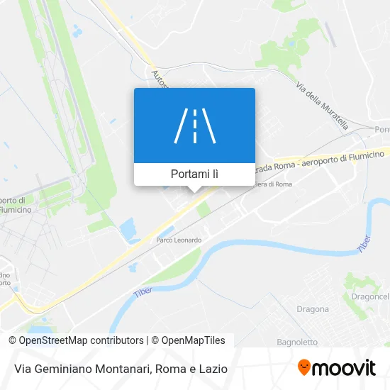 Mappa Via Geminiano Montanari