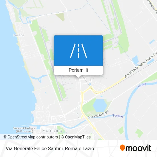 Mappa Via Generale Felice Santini