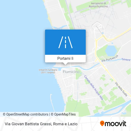 Mappa Via Giovan Battista Grassi