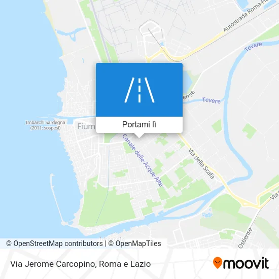 Mappa Via Jerome Carcopino