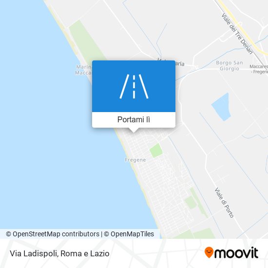 Mappa Via Ladispoli