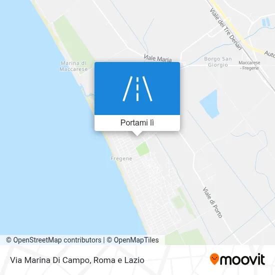 Mappa Via Marina Di Campo