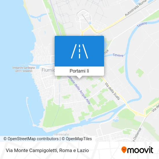 Mappa Via Monte Campigoletti