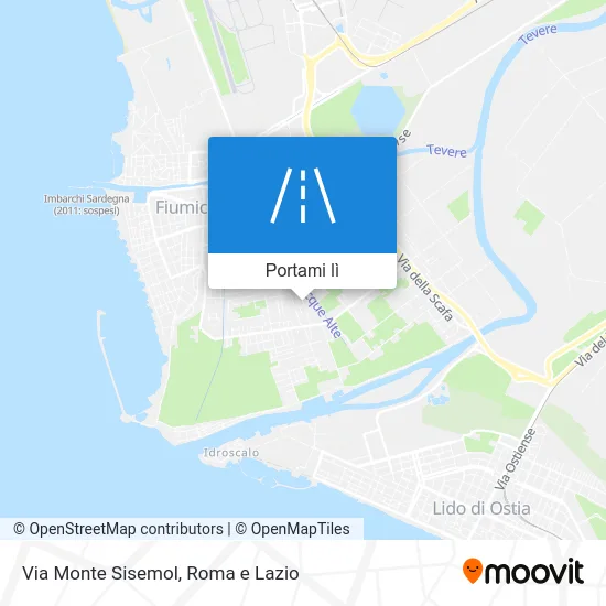 Mappa Via Monte Sisemol