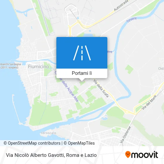 Mappa Via Nicolò Alberto Gavotti