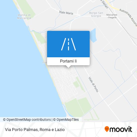Mappa Via Porto Palmas
