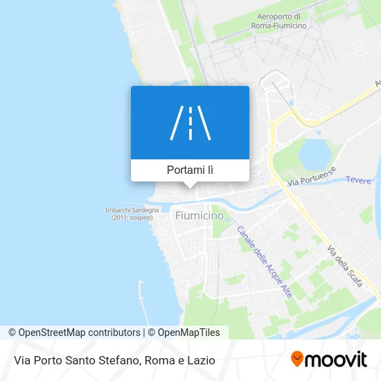 Mappa Via Porto Santo Stefano