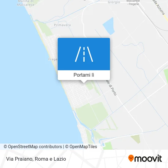 Mappa Via Praiano