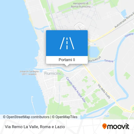 Mappa Via Remo La Valle