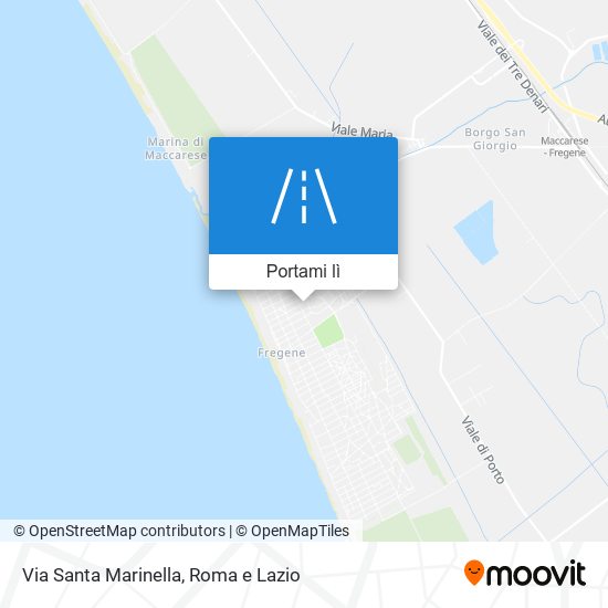 Mappa Via Santa Marinella