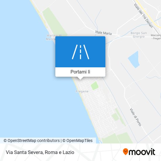 Mappa Via Santa Severa