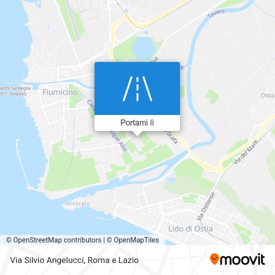 Mappa Via Silvio Angelucci