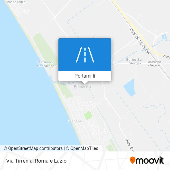 Mappa Via Tirrenia