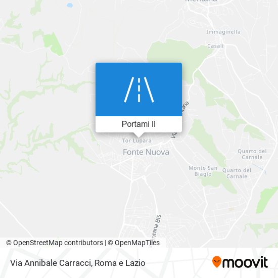 Mappa Via Annibale Carracci