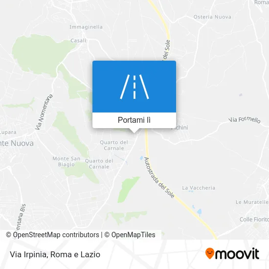 Mappa Via Irpinia