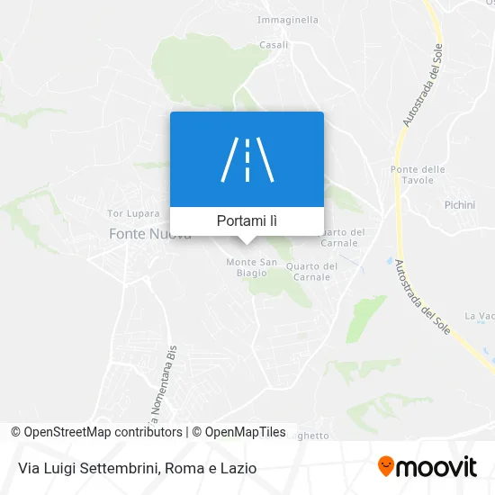 Mappa Via Luigi Settembrini