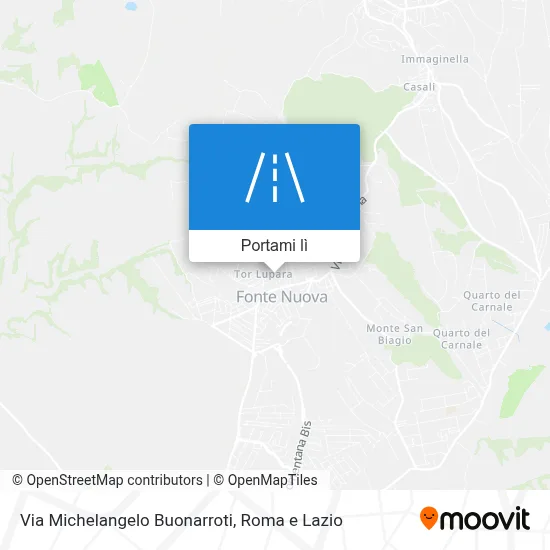 Mappa Via Michelangelo Buonarroti
