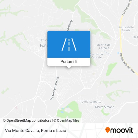 Mappa Via Monte Cavallo