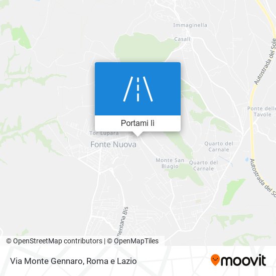 Mappa Via Monte Gennaro