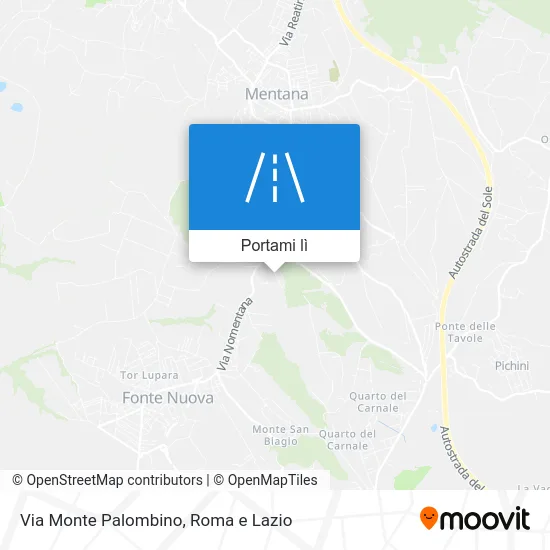 Mappa Via Monte Palombino