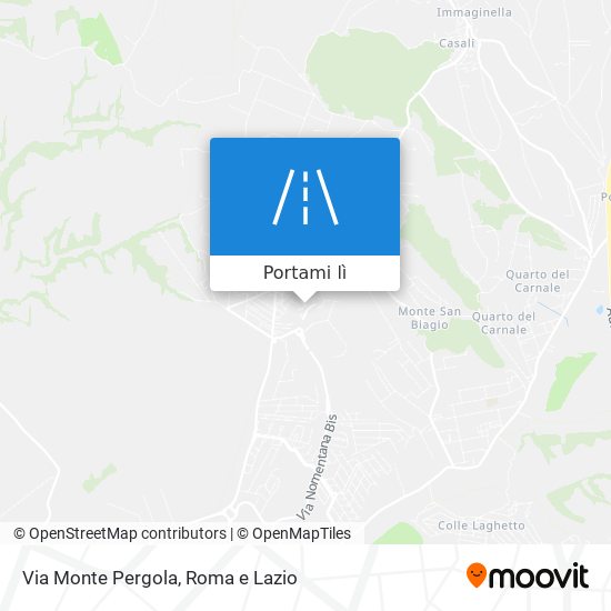Mappa Via Monte Pergola