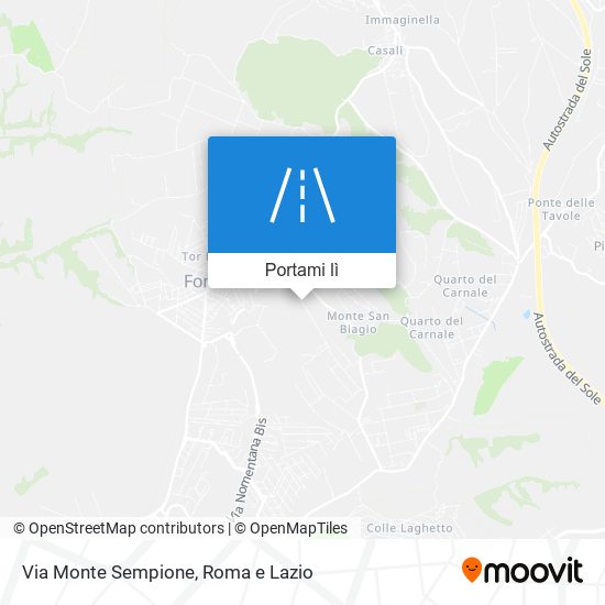Mappa Via Monte Sempione