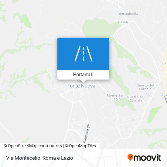 Mappa Via Montecelio