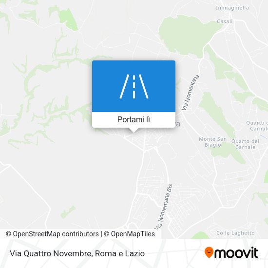 Mappa Via Quattro Novembre
