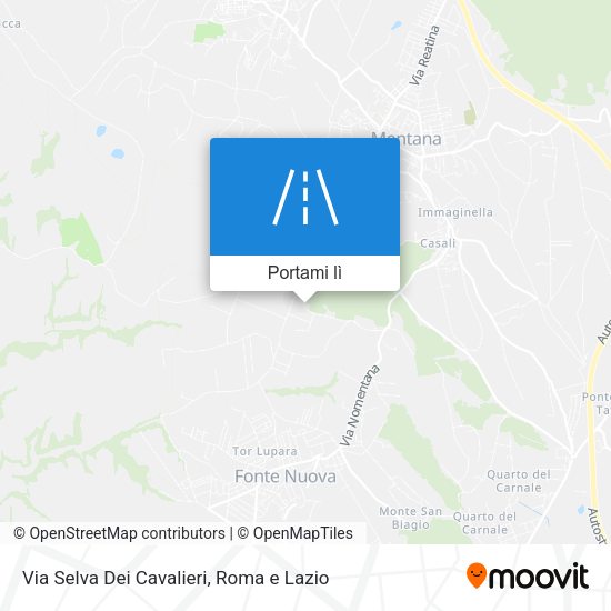 Mappa Via Selva Dei Cavalieri