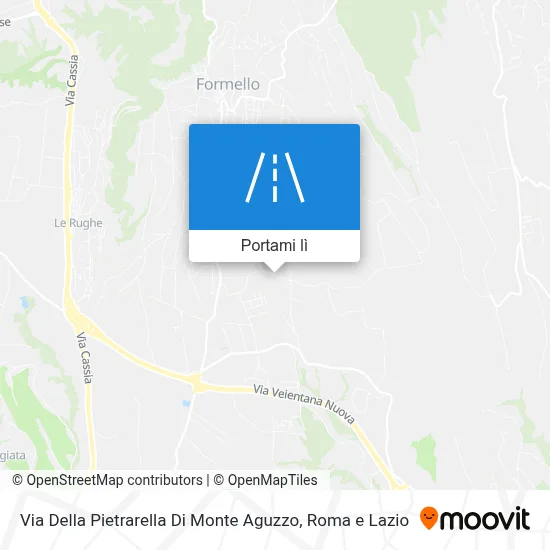 Mappa Via Della Pietrarella Di Monte Aguzzo
