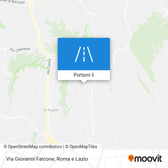 Mappa Via Giovanni Falcone
