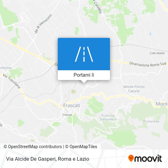 Mappa Via Alcide De Gasperi