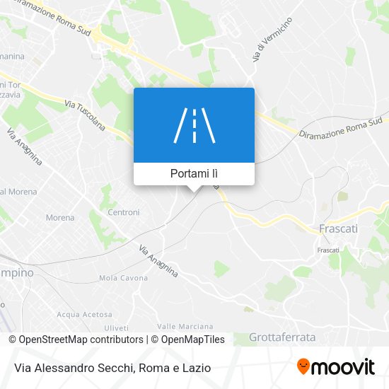 Mappa Via Alessandro Secchi