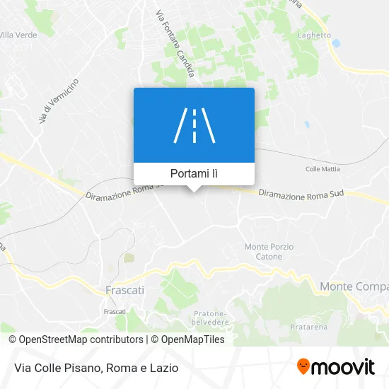Mappa Via Colle Pisano