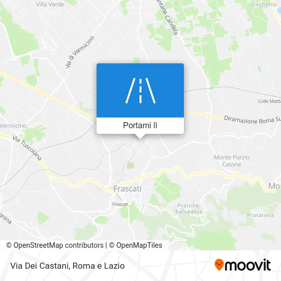 Mappa Via Dei Castani