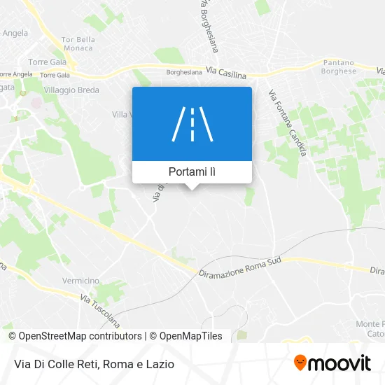 Mappa Via Di Colle Reti