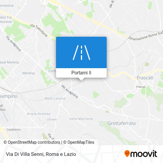 Mappa Via Di Villa Senni