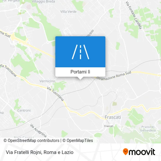 Mappa Via Fratelli Rojni