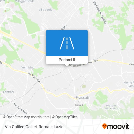 Mappa Via Galileo Galilei