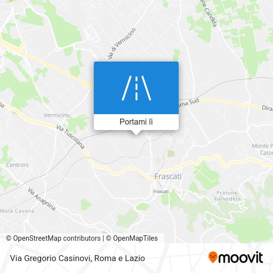 Mappa Via Gregorio Casinovi
