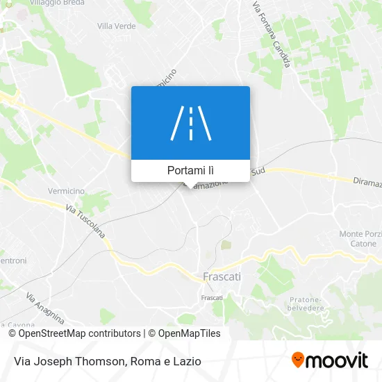 Mappa Via Joseph Thomson