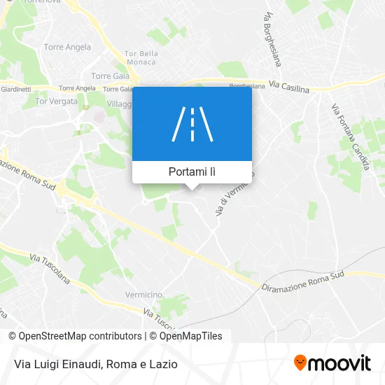 Mappa Via Luigi Einaudi