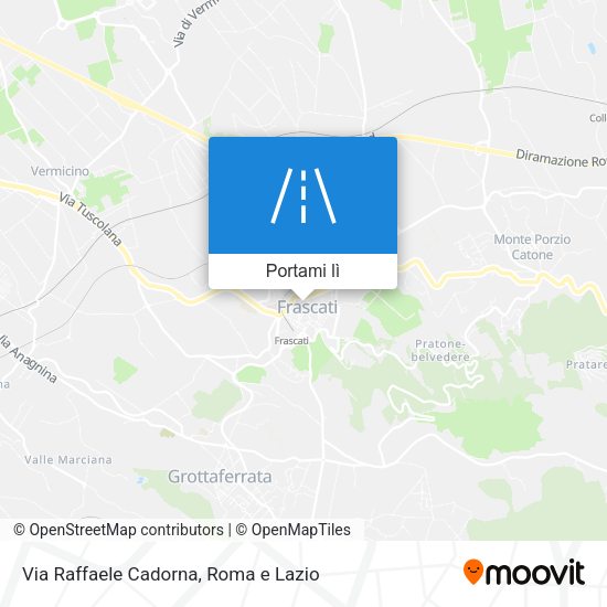 Mappa Via Raffaele Cadorna