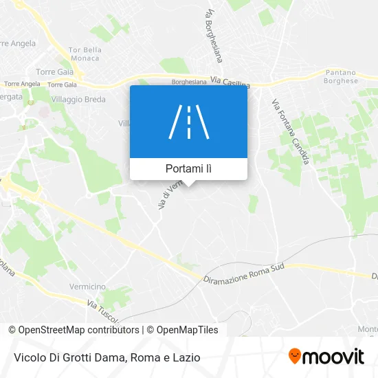 Mappa Vicolo Di Grotti Dama