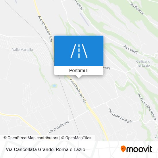 Mappa Via Cancellata Grande