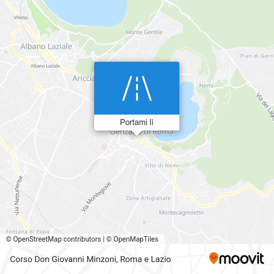 Mappa Corso Don Giovanni Minzoni